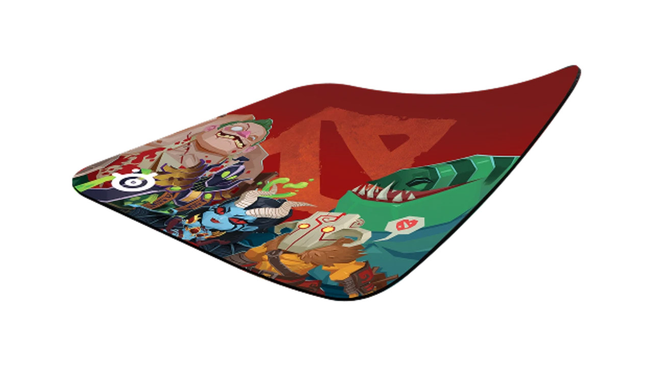 موس پد استیل سریز مدل SteelSeries QcK Mini Dota 2 Edition 1 SteelSeries QcK Mini Dota 2 Edition a