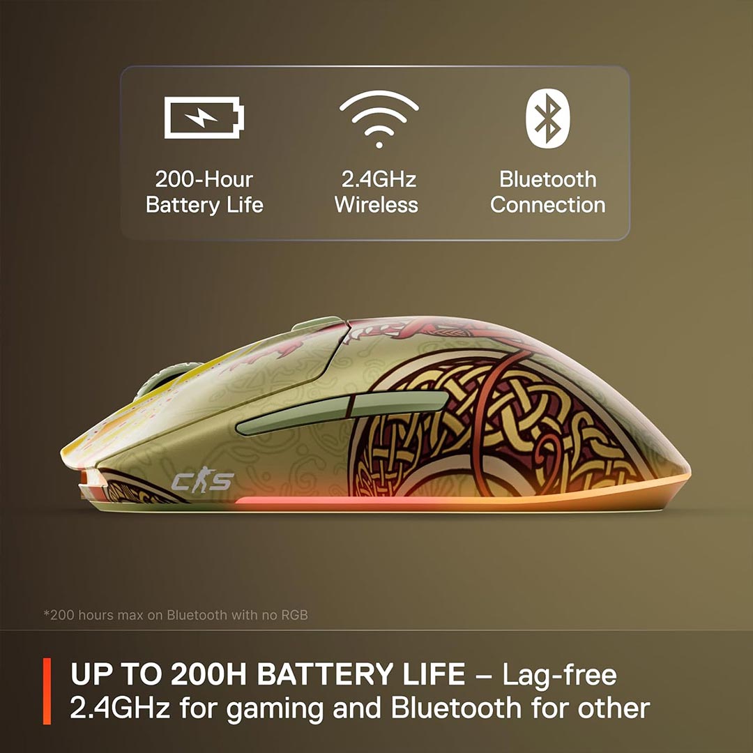 SteelSeries Aerox 3 Wireless CS2 Dragon Lore Edition c