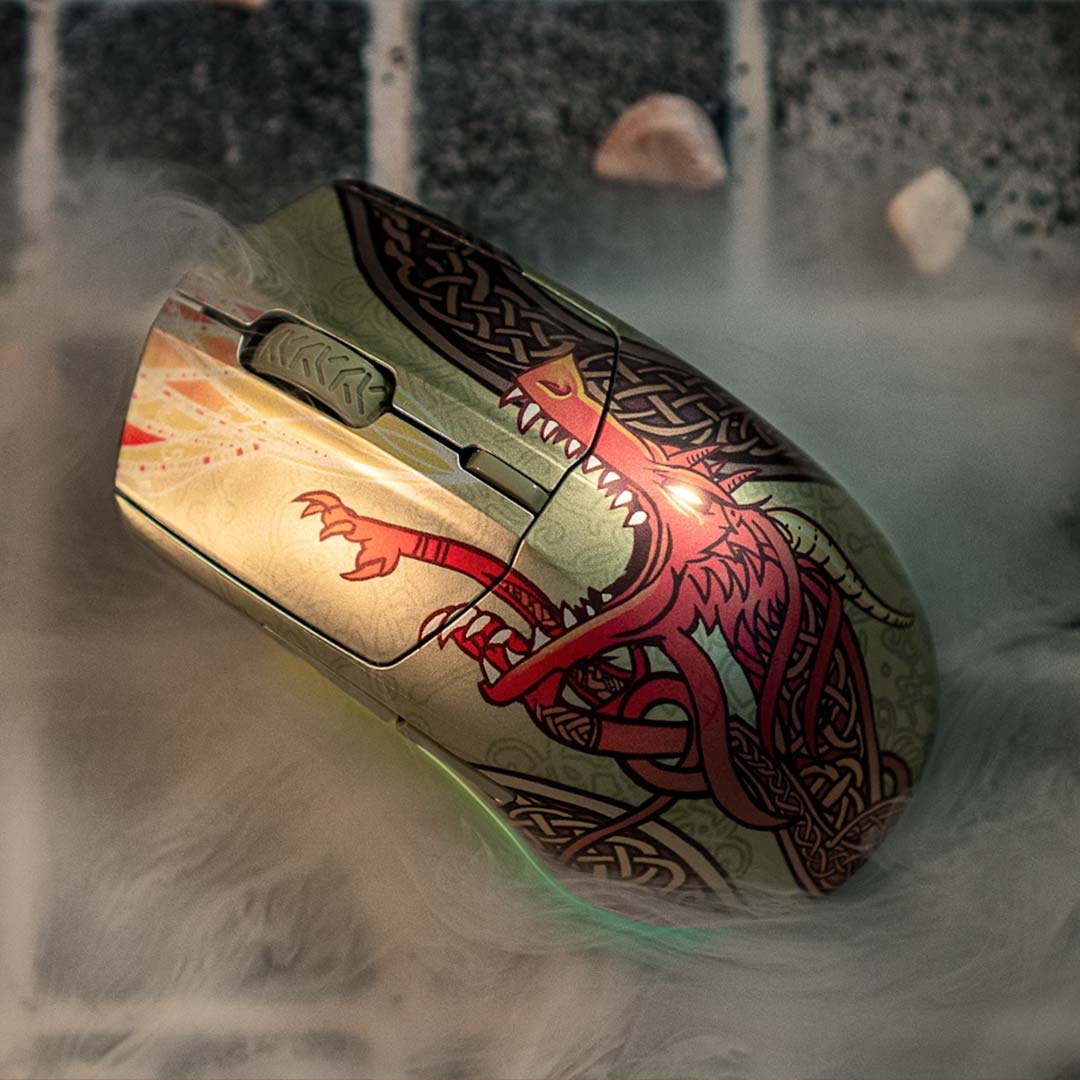 SteelSeries Aerox 3 Wireless CS2 Dragon Lore Edition h